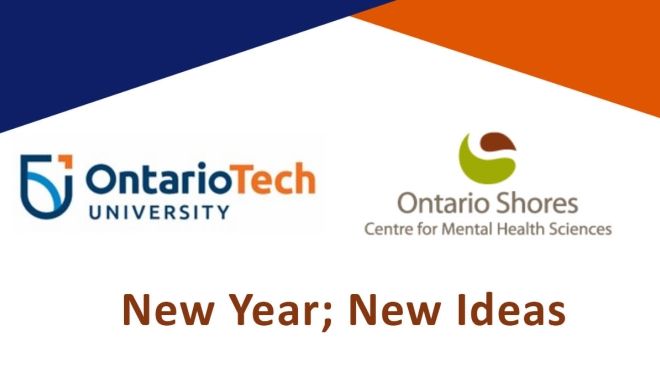 New Year; New Ideas. Ontario Tech and Ontario Shores logos