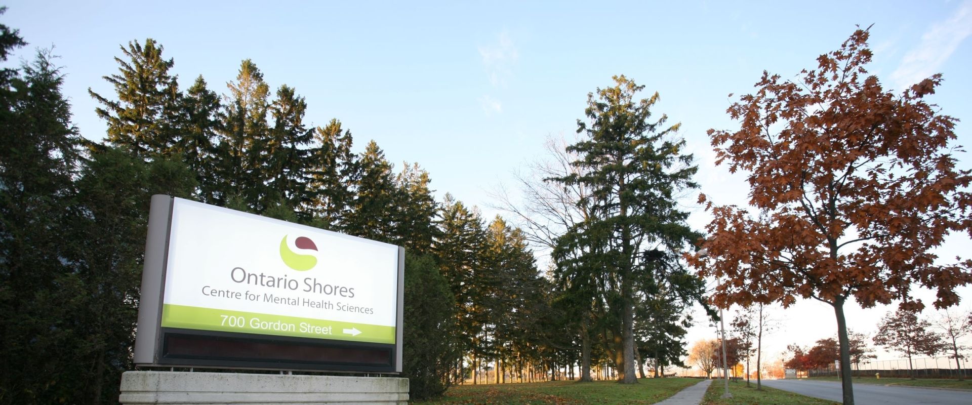 Sign at entrance of Ontario Shores